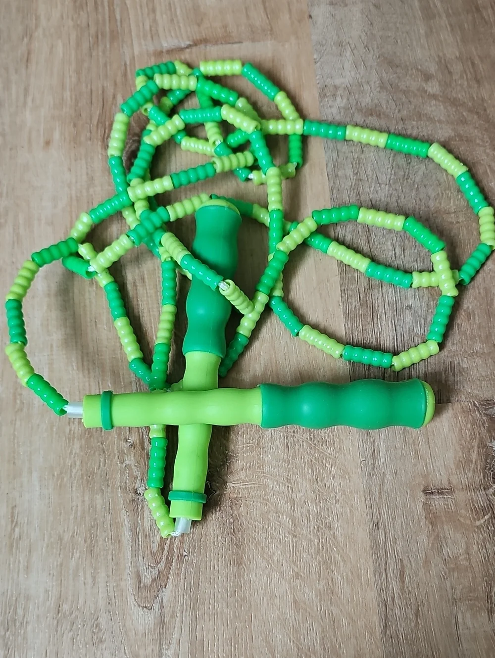 Green Kids Beaded Jump Rope - Unbranded